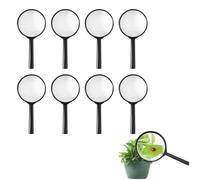 Lenti Di Ingrandimento, Plastica Lente D'ingrandimento Portatile, 8 Pezzi Mini Lenti Di Ingrandimento, Lente Ingrandimento Bambini, Lenti D'ingrandimento Bambini, Lente Di Ingrandimento Detective