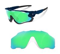 Lenti di ricambio compatibili per Oakley Jawbreaker, super duro verde zaffiro, Zaffiro/Verde, Talla única