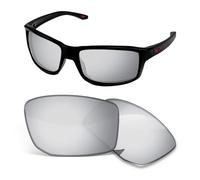 Lenti di ricambio da 1,5 mm compatibili con occhiali da sole Oakley Gibston OO9449 da 61 mm, antigraffio e resistenti agli urti, colore: argento scuro polarizzate