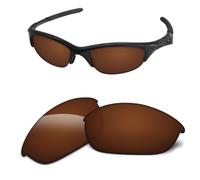 Lenti di ricambio da 1,6 mm, compatibili con occhiali da sole Oakley Half Jacket da 63 mm, antigraffio e resistenti agli urti, Marrone ambrato., Taglia unica