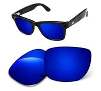 Lenti di ricambio di transizione da 1,6 mm compatibili con occhiali intelligenti Ray-Ban Meta Wayfarer RW4006/RW4008 e Gen 2 RW4012 da 50/53 mm, Blu scuro a specchio, Taglia unica
