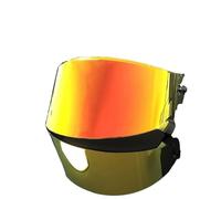 Lenti di ricambio for casco da moto, set di lenti universali for visiera parasole, parabrezza e maschera facciale for un maggiore comfort e protezione del motociclista.(Red Gold)