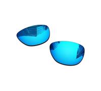 Lenti di ricambio polarizzate da 1,6 mm per occhiali da sole Oakley Frogskins XS OJ9006 da 53 mm, protezione UV, lenti a specchio scuro, parti di riparazione e kit (blu ghiaccio)