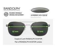 Lenti di Ricambio-Replacement Lenses RANDOLPH A-V-I-A-T-O-R - American Grey
