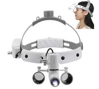 Lenti D'Ingrandimento Binoculari Dentali, Lampada Frontale A Led Per Chirurgia Dentale 2,5X/3,5X, Lente D'Ingrandimento Per Chirurgia Dentale Con Lampada Frontale Medica,Dental Magnifier,3.5X