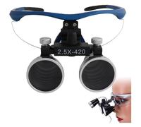 Lenti d'ingrandimento binoculari dentali portatili, 2,5 volte: profondità di campo 90 mm, di vista 100 mm/3. di 80 mm, di 60 mm(Blue,2.5)