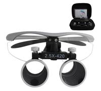 Lenti d'ingrandimento dentali, lente d'ingrandimento portatile - Distanza di lavoro: 440-540 mm/320-420 mm, for odontoiatria, gioielleria o hobby(Silver,2.5)