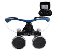 Lenti d'ingrandimento dentali, lente d'ingrandimento portatile - Distanza di lavoro: 440-540 mm/320-420 mm, for odontoiatria, gioielleria o hobby(Red,2.5)