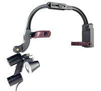 Lenti d'ingrandimento dentali montate sulla testa, con luce LED 2,5X/3,5, attrezzatura da laboratorio for uso medico, chirurgico e di laboratorio dentale(3.5X)