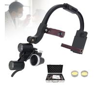 Lenti d'ingrandimento dentali montate sulla testa, Lente d'ingrandimento chirurgica for lenti d'ingrandimento binoculari con lampada frontale a LED Ingrandimento,Lente d'ingrandimento(2.5x)