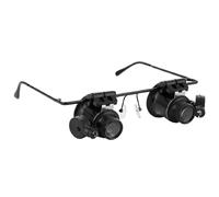 Lenti d'ingrandimento, Lente d'ingrandimento con Montaggio Sulla Testa con Luce LED Lente d'ingrandimento in Vetro 20x con Luce Lente d'ingrandimento per Lavori Ravvicinati