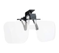 Carson Clip Flip Lenti di Ingrandimento per Occhiali, 2x, +4 Diottrie - Ideale per Lettura e Dettagli Fini, Facile da Attaccare (OD-14)