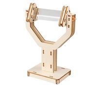 Lenti ottiche e base in legno, facile da montare, per esperimenti di fisica, ottica, esperimenti, prisma con supporto