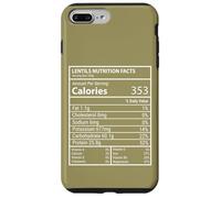 Lenticchie Fatti Nutrizionali Pannello Minimal Typography Design Custodia per iPhone 7 Plus/8 Plus