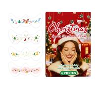 Lentiggine Glitter per Viso Natale 4 Pezzi A Lunga Durata