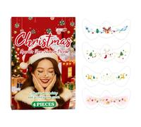 Lentiggini Con Glitter 4 Pezzi Brillante Natale