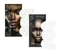 Lentiggini Glitter 12 Pezzi Tatuaggi Glitterati con Lentiggini Freckles Maker Tatuaggio Viso con Lentiggini Glitter Dorate Gold Glitter Freckles Tattoo Adatti a Tutti I Tipi di Pelle(Oro/rgento)