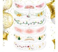 Lentiggini glitterate per il viso - 6 pezzi di trucco glitterato per viso natalizio, graziose lentiggini stagionali | Bellezza per pendolarismo quotidiano, raccolta di costumi, cosplay, concerti