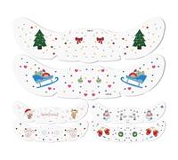 Lentiggini glitterate per il viso - 6 pezzi di trucco glitterato per viso natalizio, graziose lentiggini stagionali | Bellezza per pendolarismo quotidiano, raccolta di costumi, cosplay, concerti