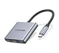 LENTION 3-in-1 Hub USB C con 4K HDMI, USB 3.0, PD 100W Carica, Adattatore per 2023-2016 MacBook Pro M2 M1, Mac Air, iPhone 15 Plus Pro Max, Surface Pro 9, Chromebook, Galaxy (C14, Grigio Spazio)