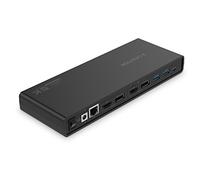 LENTION 5K USB C & USB A Docking Station con doppio display HDMI & DisplayPort 4K 60Hz, Gigabit Ethernet, adattatore Audio&Mic, 6 USB 3.0 per MacBook Pro/Air, Mac Air/Surface Laptop, Altro (CB-D92)