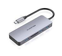 LENTION 6-in-1 Hub USB C a HDMI 4K, 3 USB 3.0, Lettore di Schede SD/Micro SD, Adattatore per 2024-2016 MacBook Pro, Nuovo Mac Air, iPhone 15 Plus PRO Max, Surface PRO 9 (C18, Grigio Spazio)