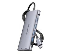 LENTION 6-in-1 Hub USB C con Cavo Lungo 3,3FT, HDMI 4K@60Hz, 4 USB 3.0, PD 100W