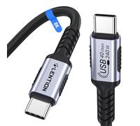LENTION Cavo Thunderbolt 4, USB C a USB C Cavo con 40Gbps Trasferimento Dati e Ricarica da 240W, Support 8K@60Hz/4K@120Hz, per MacBook Pro, iPhone 16, iPad Pro, Hub, Docking Station (1.2m, Grigio)