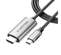 LENTION Cavo USB C HDMI 4K@60Hz Cavo Type C HDMI Compatible con Thunderbolt 3/4, MacBook Pro 2024-2016, Nuovo Mac Air/iPad Pro/iMac, iPhone 15 Plus Pro Max Surface Pro (CU707-1.8M, Grigio Spazio)