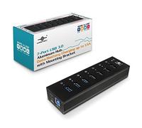 LENTION Hub dati USB 3.0 a 3 porte con lettore di schede SD/Micro SD, adattatore USB multiporta compatibile per MacBook Air/Pro (generazione precedente), Chromebook, Surface Pro, altri laptop di tipo
