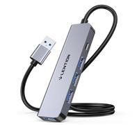 LENTION Hub USB 3.0, 4 Porte USB 3.0 Dati & Porta Alimentazione tipo C, Adattatore Multiporta con Cavo Lungo 0.6M, per PC Windows, MacBook, Laptop, Desktop, Altri con Porta USB-A 3.0 (HE32-0.6M)