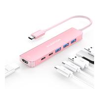 LENTION Hub USB C a HDMI 4K@60Hz, PD 100W, Adattatore USB C USB 3.0 (Porte Tipo-