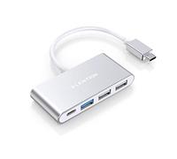 LENTION Hub USB C, Adattatore USB C a USB 3.0 con PD 100W Carica, Compatibile con 2023-2016 MacBook Pro M2 M1, Nuovo Mac Air, iPad Pro Air, iPhone 15 Plus Pro Max, Surface Pro 9 (C13, Argento)