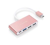 LENTION Hub USB C, Adattatore USB C a USB 3.0 con PD 100W Carica, Compatibile con 2023-2016 MacBook Pro M2 M1, Nuovo Mac Air, iPad Pro Air (C13, Oro Rosa)