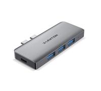 LENTION Hub USB C con 1 USB-C (PD 100W/Dati 40Gbps/Uscita Video 5k), 3 USB-A 3.0 5Gbps, Lettore di Schede SD/Micro SD, Adattatore per MacBook Pro 13/15/16 2023-2016, MacBook Air 2023-2018 (CS62)
