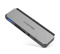 LENTION Hub USB C per iPad Pro 11/12.9 M2 M1 2022-2018, Adattatore con HDMI 4K, PD 60W, USB 3.0, Lettore di Schede SD/Micro SD, jack da 3.5mm (CS17, Grigio Spazio)