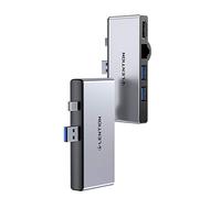 LENTION Hub USB per Surface Pro 4/Pro 5/Pro 6, Adattatore con HDMI 4K, Gigabit Ethernet, Lettore di Schede SD/TF, 2 Porte USB 3.0 5Gbps, Converter Accessori per Microsoft Surface Pro 6/5/4 (CS32)