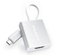 LENTION USB C a 4K HDMI, Adattatore AV Digitale, Adattatore da Thunderbolt 3 a HDMI, per MacBook Pro 2023-2016, Nuovo Mac Air/iPad, Driver Stabile (CB-4KHDMI, Argento)