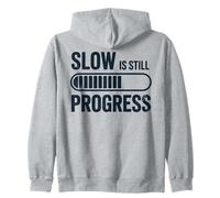 Lento è Ancora Un Progresso Snail Yoga Mindfulness Design Felpa con Cappuccio