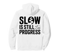 Lento è Ancora Un Progresso Snail Yoga Mindfulness Design Felpa con Cappuccio