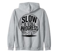 Lento è Ancora Un Progresso Snail Yoga Mindfulness Design Felpa con Cappuccio