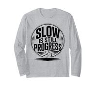 Lento è Ancora Un Progresso Snail Yoga Mindfulness Design Maglia a Manica