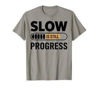 Lento è Ancora Un Progresso Snail Yoga Mindfulness Design Maglietta