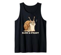 Lento e costante Lumaca Divertente atteggiamento Animale Canotta