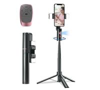 LenTok Treppiede per telefono con telecomando, supporto per telefono estensibile rotante a 360 gradi segue il movimento, selfie stick da viaggio per iPhone Tiktok YouTube Vlog Registrazione video