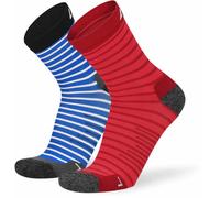 Lenz 1.0 Outdoor Calzini per bambini, blu/rosso, Taglia 31-34