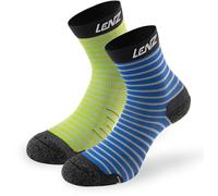 Lenz 1.0 Outdoor Calzini per bambini, blu/verde, Taglia 27-30