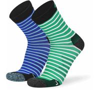 Lenz 1.0 Outdoor Calzini per bambini, Verde/Blu, Taglia 23-26