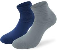 Lenz 3.0 Running Calzini, grigio/blu scuro, Taglia 35-38