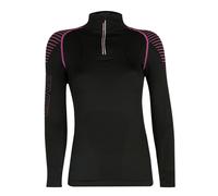 Lenz 3.0 Zip, funzionale camicia maniche lunghe donna XS female Nero/Fucsia
